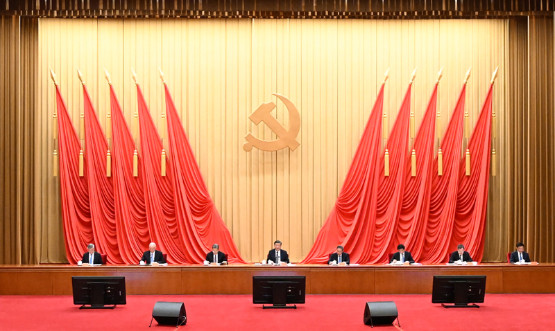 4月3日，进建贯彻习近平新时期中国特色社会主义思想主题教育工作会议在北京召开。中共中央总书记、国度主席、中央军委主席习近平出席会议并颁发沉要讲话。李强、赵乐际、王沪宁、蔡奇、丁薛祥、李希、韩正出席会议。
